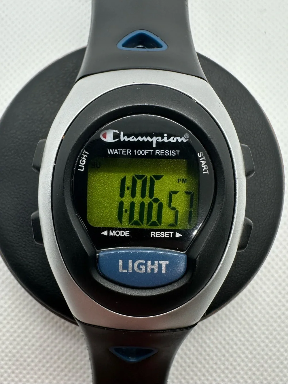 Vintage Champion Digital Multifunction Sports Watch, Silicone Strap, Running